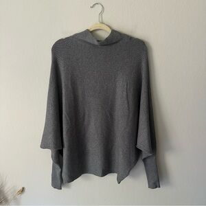 Philosophy Batwing Ribbed grey sweater Size L NWT